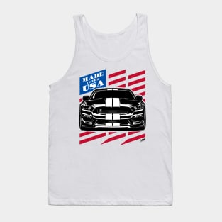 Mustang GT350 American Flag Made in the USA Tank Top